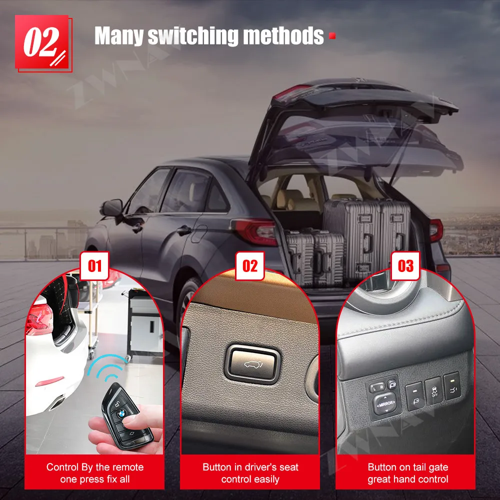 Ușor de instalat Smart Auto Electric Poarta Coada de Ridicare pentru Honda modelului spirior-2018 cu Control de la Distanță cu Mașina Scaun Butonul de Control 1
