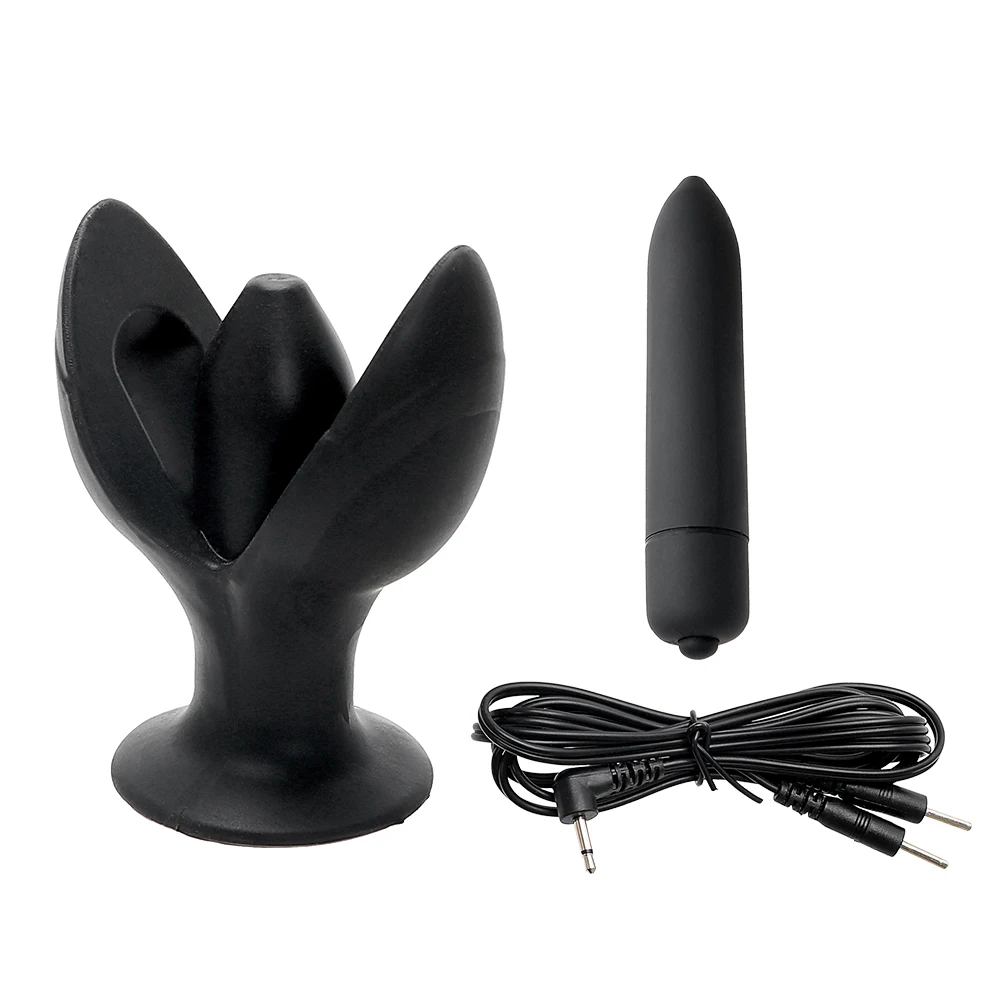 VATINE Silicon Anal Plug Vibrator Sex Produsele Jucării Sexuale pentru Femei Masaj de Prostata Șoc Electric de Deschidere Dop de Fund 1