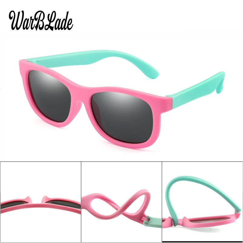 WarBlade Designer de Brand Polarizate Copii ochelari de Soare TR90 Copii Băieți Fete Ochelari Moda de Siguranță Ochelari de Soare Gafas UV400 2020 1