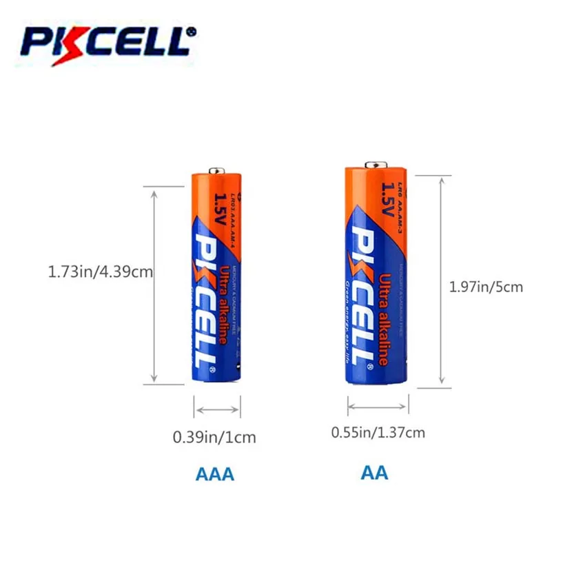 120PCS PKCELL Baterii Alcaline 60PCS 1,5 V AAA LR03 AM4 E92 140MIN ＋60PCS 1.5 V AA LR6 AM3 E91 360MIN Pentru Putere de la Distanță Rontrol 2