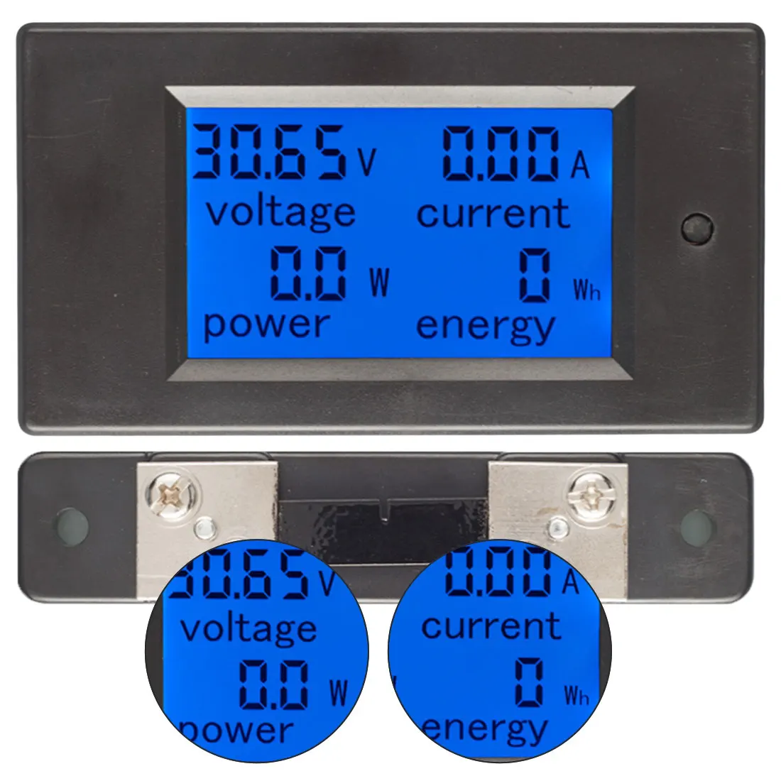 1buc DC 6.5-100V 0-100A Ecran LCD Digital de Curent Tensiune a Contorului de Energie Multimetru Ampermetru Voltmetru 100A Șunt de Curent 2