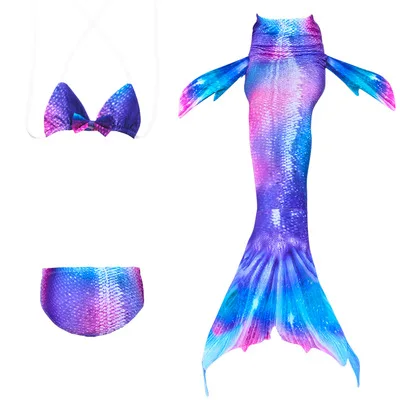 2020 Nou 3Pcs/Set Copii cu Coada de Sirena costum de Baie Copii sirena costume de baie pentru copii costume de Baie Bikini Costum de Baie Monofin Costume de baie 2