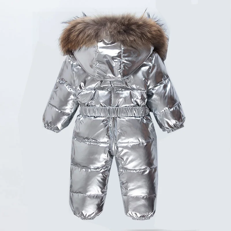 2021 Noi De Iarna De Argint Romper Copii Baby Boy Haine Groase 90% Alb Rață Jos Palton Copii Baby Boy Hanorac Fata În Jos Jacheta 2
