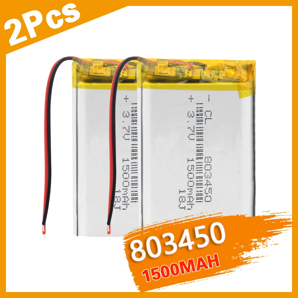 3.7 V 803450 Litiu-Polimer LiPo1500mAh Baterie Reîncărcabilă li-ion celule Cu PCB Pentru Mini Ventilator MP4 MP5 GPS Jucărie PDA Cască 2