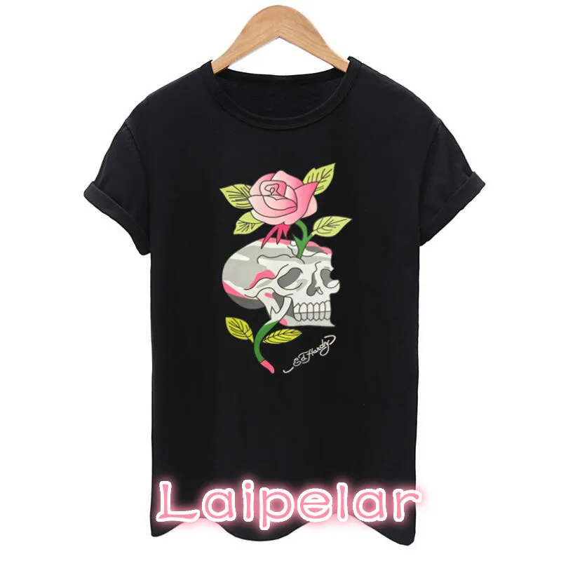 3D Skull print T Shirt Femei Elegante Marca Lady Haine Bluze Casual Tricouri Blusa O Femeie Gât T-shirt pentru fete Laipelar 2