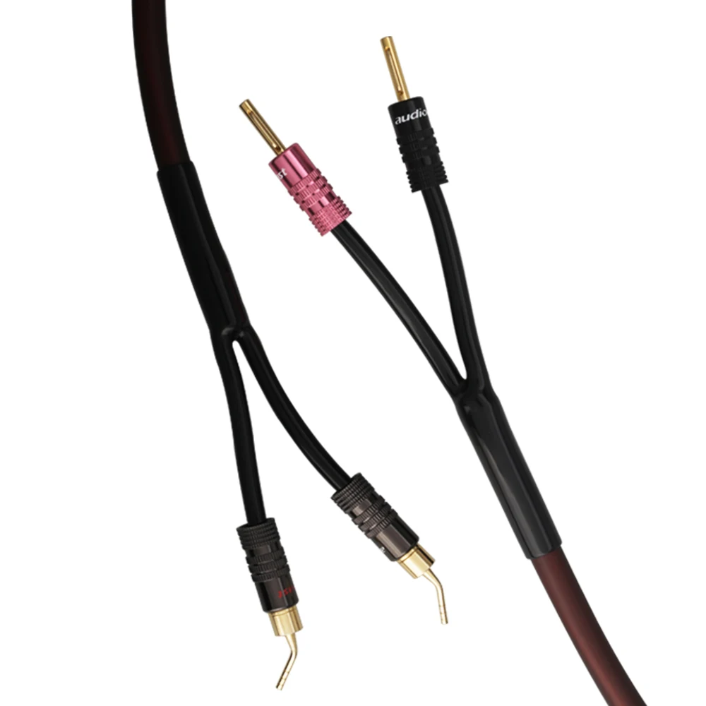 4BUC Cablu Pantaloni 7mm 9mm, 12mm 15.5 mm Difuzor Audio Cablu de Sârmă Pantaloni Cizme Y Splitter Gâfâi HIFI DIY Audio Cablu 2