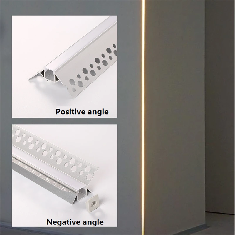 5-30 buc/lot 100cm liniare cu led-uri striip locuințe placa gips încorporate led profil aluminiu ,dublu rând 20mm bandă de lumină canal 2