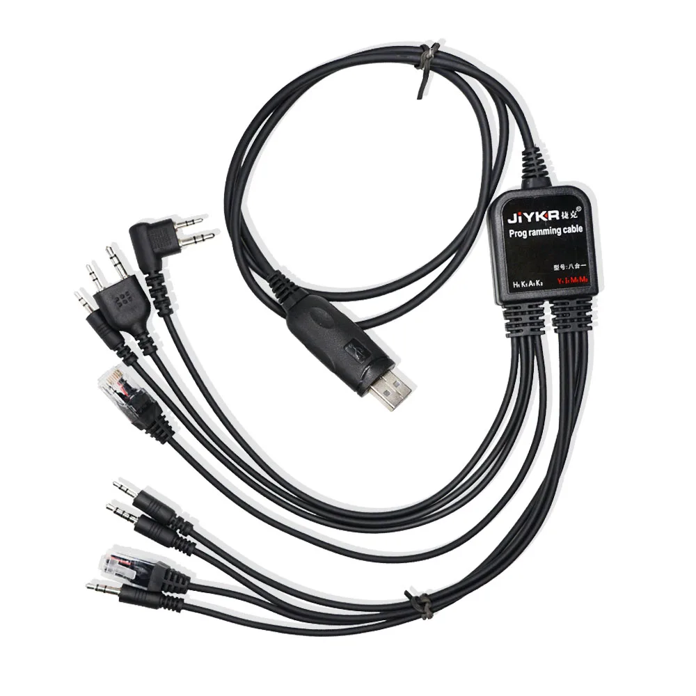 8-în-1 Multi-funcții USB de Programare, cum ar Cablu cu CD Baofeng Walkie Talkie UV5R UV82 pentru Motorola TYT Kenwood, Yaesu Radio HYT 2