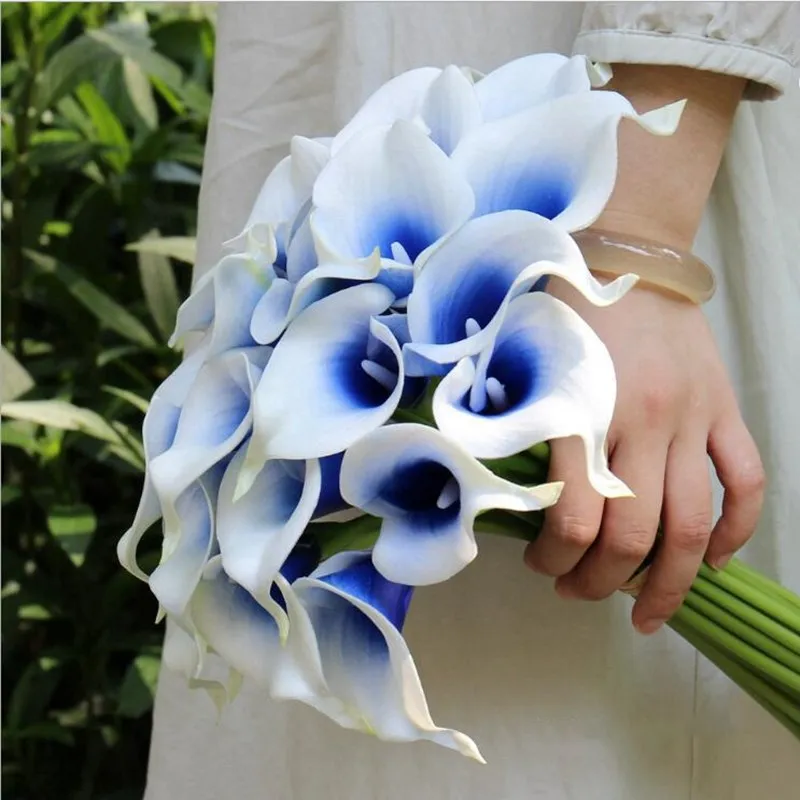 9Pcs PU Calla Flori Artificiale rămâne Adevărat Fals Buchet de Flori pentru Acasă Decorare Nunta Petrecere Decor 2