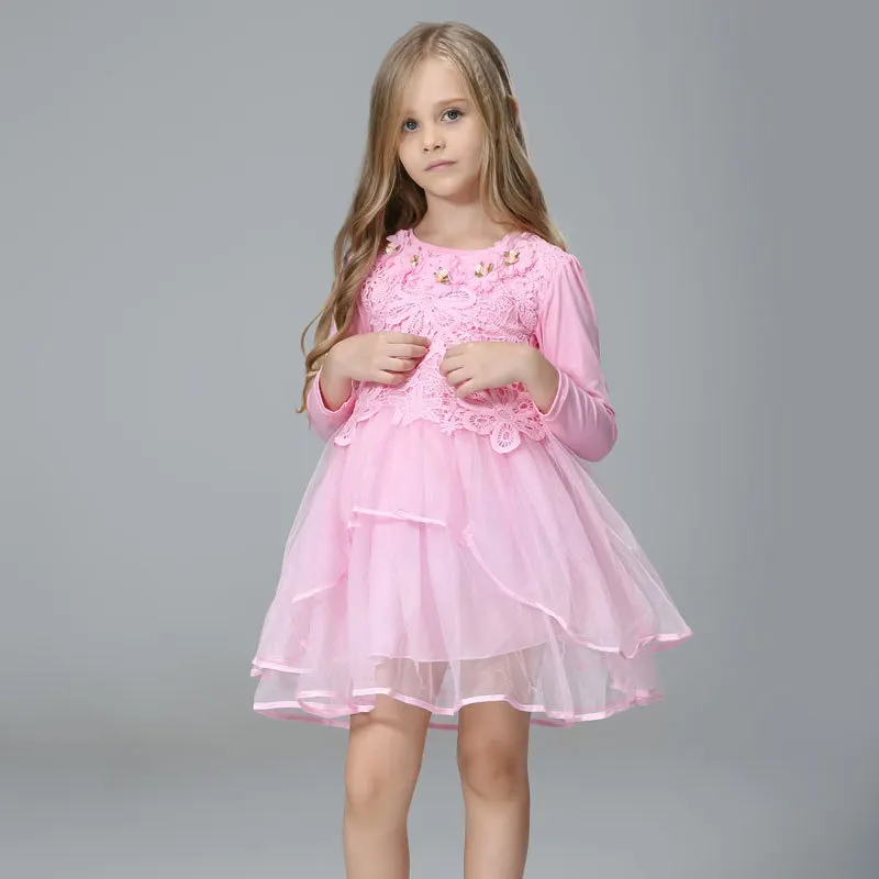 AiLe Iepure Fata Rochie de Flori Prințesă tutu petrecere, cadou de nunta, voal, flori fata rochie pentru copii rochie roz verde macarons k1 2