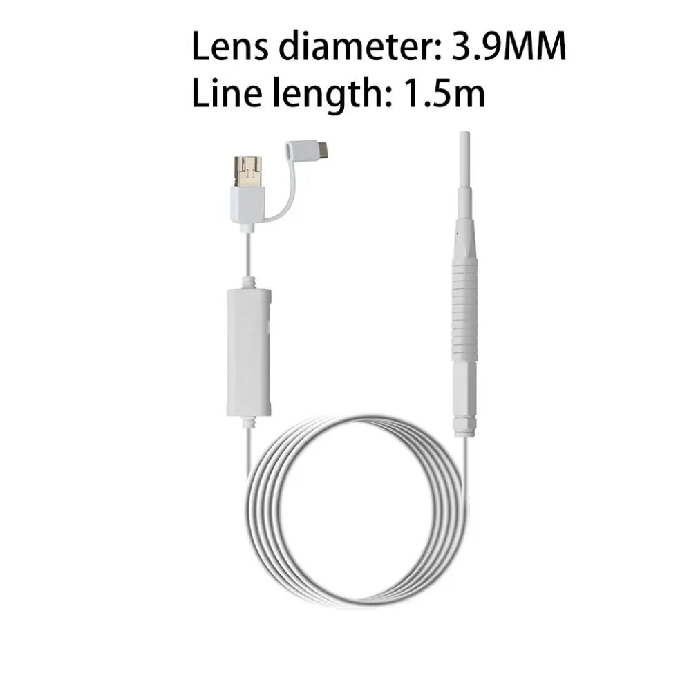AN103 3.9 MM 3-în-1 Vizual Earpick Ureche de Curățare Instrument In-ear Cleaner Cu LED Camera Endoscop Ureche Lingura de Îngrijire a Sănătății Instrument 2