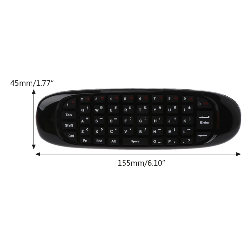 C120 Zbor Air Mouse Cu Căutare de Voce Microfon 2.4 G Mini Tastatura Wireless pentru PC TV 2