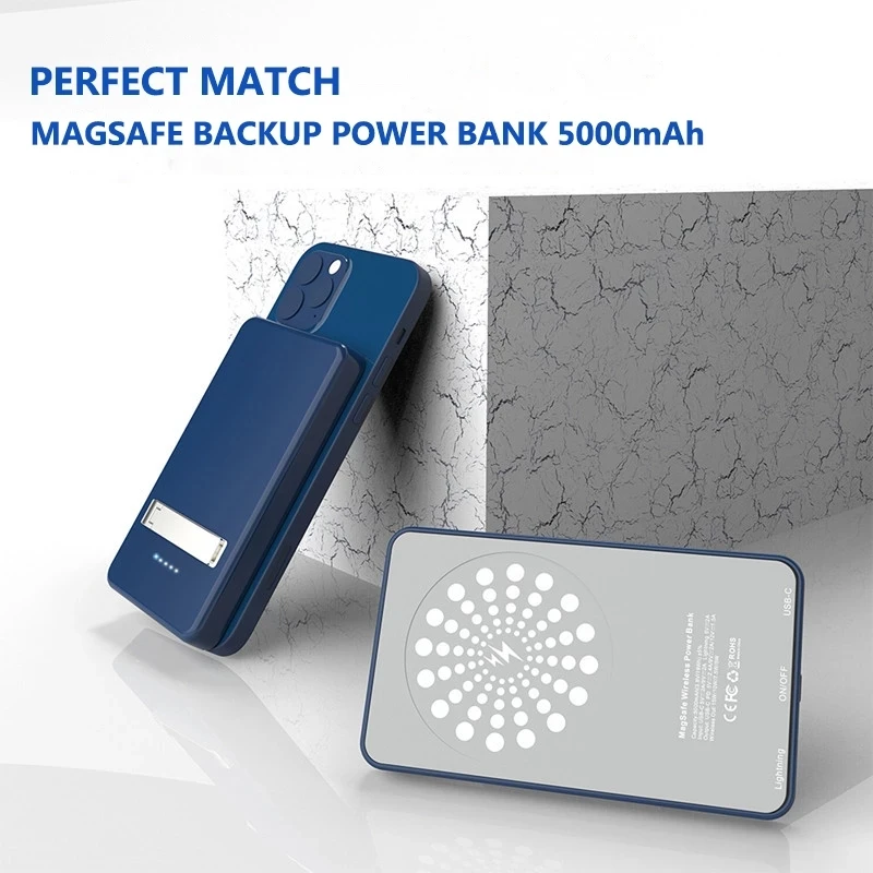 CASEIER 15W Magnetic Mini Power Bank Backup Wireless Portabil Încărcător 18W PD Extral Baterie Pentru iPhone 12 Pro Mini Max Powerbank 2