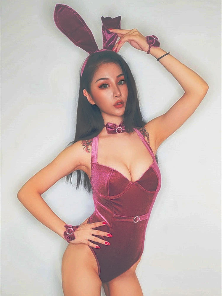 Catifea Iepure Sexy Play Bunny Fata Sex Acasa Erotic Lenjerie Sexy, Uniforme Anime Cosplay Salopeta Ddlg Seară Bunny Costum De Menajera 2