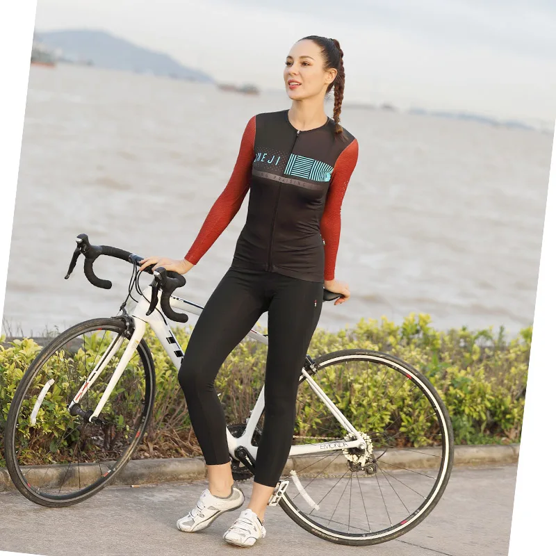 Cheji Foarte confortabil ciclism jersey femeie, uscare rapida 2