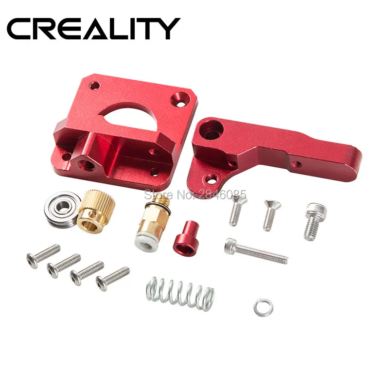 CREALITY 3D Red Metal MK8 Extrudare din Aliaj de Aluminiu Bloc Bowden Extruder 1,75 mm cu Incandescență Pentru CREALITY Imprimantă 3D 2