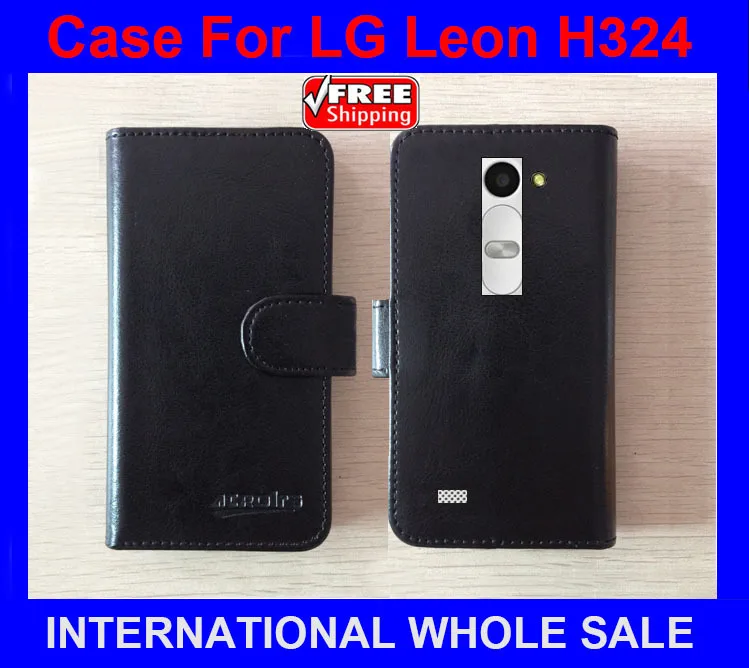 De înaltă Calitate, Original Nou telefon mobil caz pentru LG H324 Leon husa de Piele Flip Cover pentru LG H324 Leon Caz+numărul de urmărire 2
