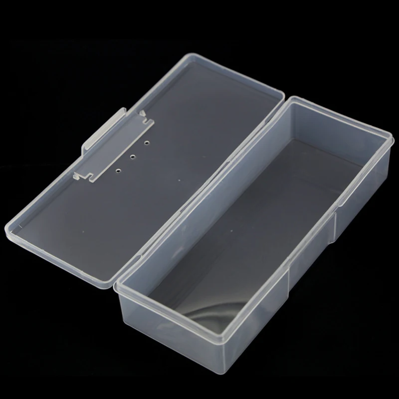 Din Plastic Transparent De Unghii, Instrumente De Manichiură Cutie De Depozitare Unghii Dotting De Desen, Pixuri Tampon De Slefuire Organizator Fișiere Cazul Container Box 2