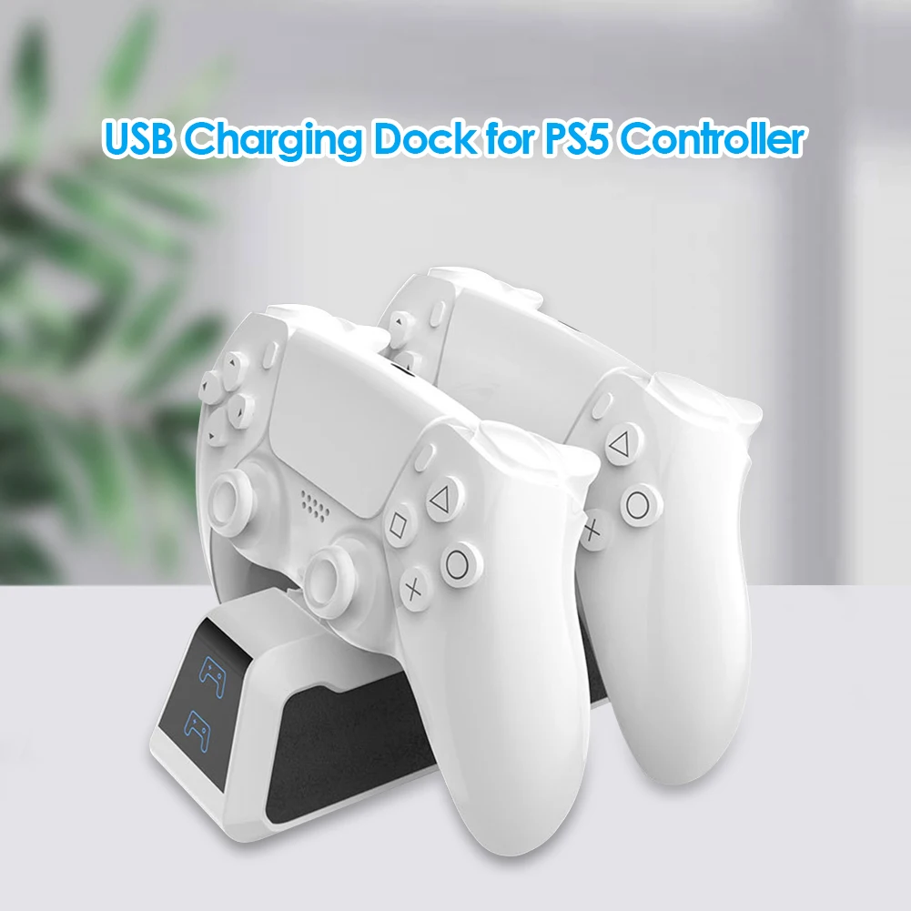 Dual Încărcător Rapid pentru PS5 Controler Wireless USB 3.1 Tip-C încărcător Stație de Andocare pentru Sony PlayStation5 Joystick Gamepad 2