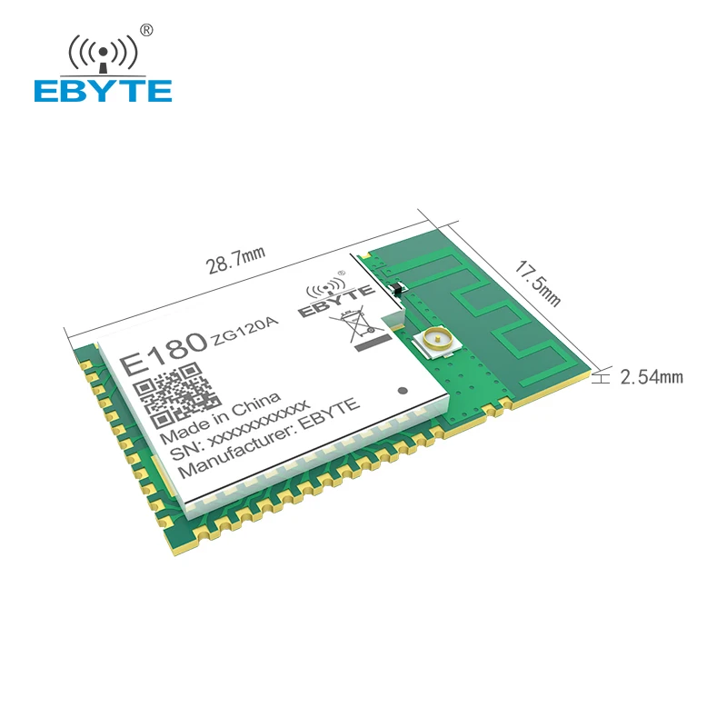 EFR32 Zigbee3.0 Modulul Wireless SoC 2.4 GHz Raza Lunga de Date de Emisie-recepție Zigbee Link-ul Touch Pentru Sistem Home Inteligent E180-ZG120A 2