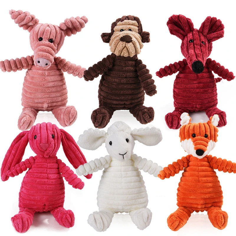 En-Gros Moale Jucărie Câine Jucării De Ros Scartaie Jucărie Câine Maimuță Drăguț Cobai Jucării Minunate Animale De Jucărie Jucării Pentru Câini De Talie Mică Jucărie Pisica 2