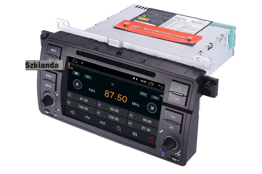 FIERBINTE ! HD ecran tactil 1 din 7 inch Android 10 car dvd player pentru BMW E46 M3 Cu Wifi 3G GPS Bluetooth Radio RDS volan 2