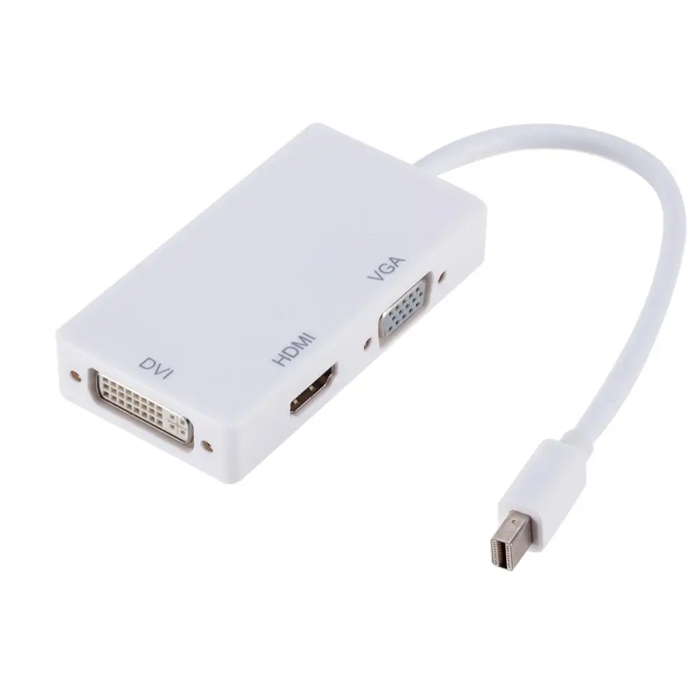 Grwibeou 3 in 1 Mini DisplayPort DP la HDMI/DVI/VGA, Display Port Cablu Adaptor pentru Cablu Convertor Pentru Apple MacBook Air Pro MDP 2