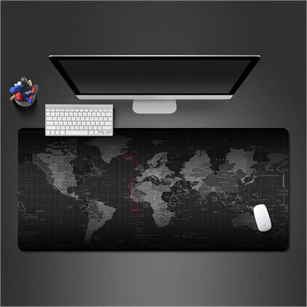 Harta lumii 800x300x2 Mouse Pad Gamer Mat de Înaltă Calitate Joc de Calculator de Birou Padmouse Tastatura Mari Covoare de Joc Mousepad de Gaming 2