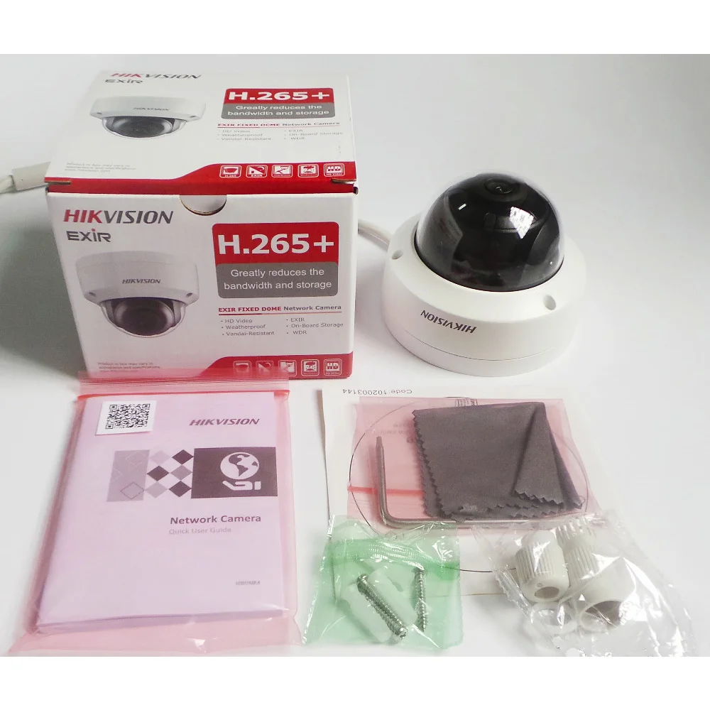 Hikvision 4MP 2.8/4mm Lentile Fixe Dome Camera IP de Rețea DS-2CD2143G0-ESTE rezistent la Intemperii IP67 Viziune de Noapte IR Distanta de 30m H. 265+ 2