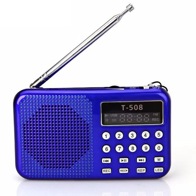 Hxsonking Portabil Radio FM, Suport pentru MP3 Muzica TF/SD Card-Display LCD de Radio 2