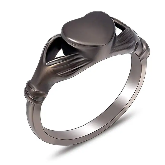 IJZ9015 Engravable Gol inimioara Incinerare inel din Oțel Inoxidabil Cenușă Titularul Suvenir Memorial Urna Deget Inel Pentru Femei 2