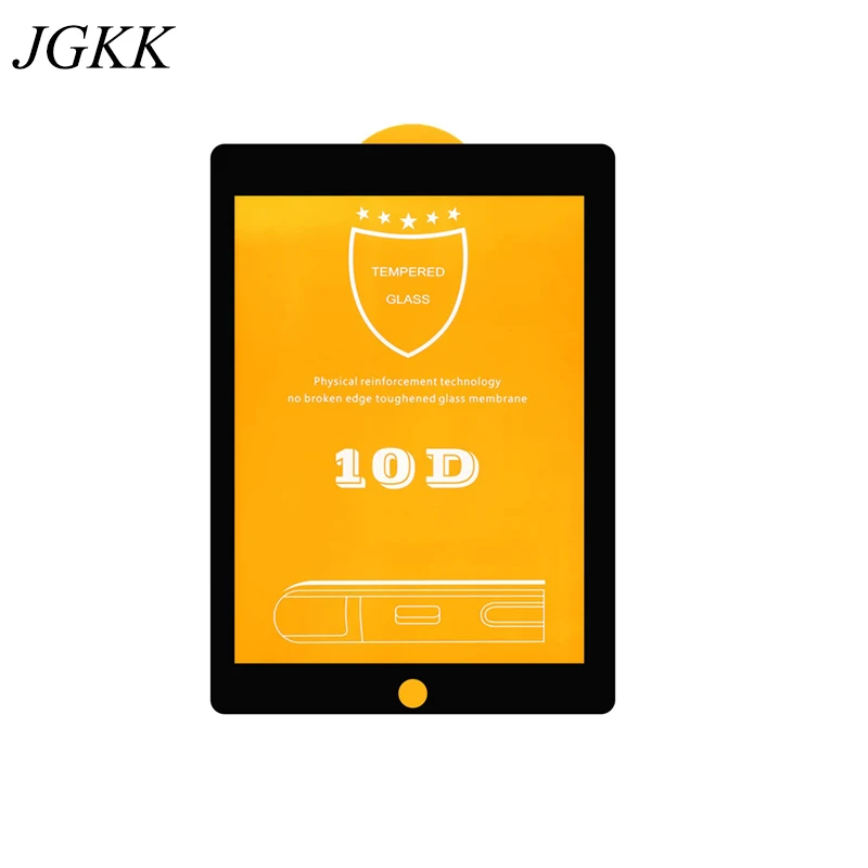 JGKK Acoperire Completă 10D Geam pentru IPad 1 2 3 4 9.7 Tableta cu Ecran Protector pentru Apple IPad 5 6 Aer 1 2 HD Film Protector 2