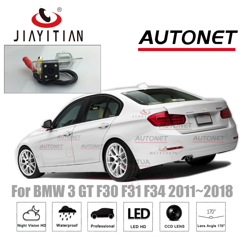 JIAYITIAN Camera retrovizoare Pentru BMW 3 GT F30 F31 F34 F35 2011~2018/CCD/Viziune de Noapte/Camera Reverse/Înmatriculare camera de backup 2