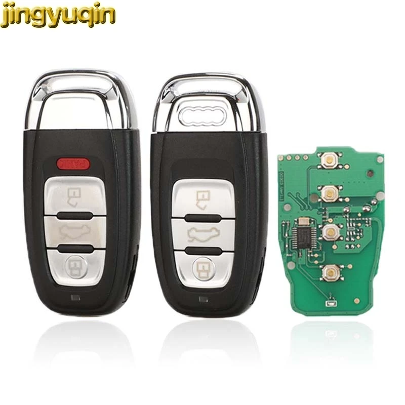 Jingyuqin Inteligent de la Distanță Cheie 315/433/868MHZ 8T0 959 754C pentru Audi Q5 A4L A5 A6 A7 A8, RS4 RS5 S4 S5 3/4 Butonul Keyless 2