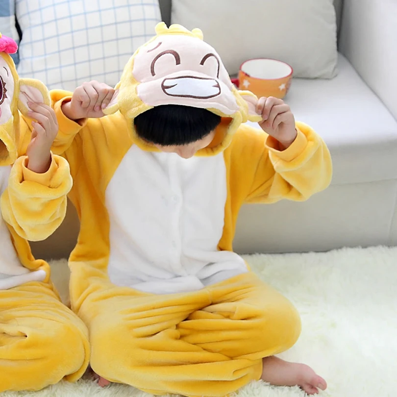 Kigurumis Animal Maimuta Copii Anime Cosplay Costum Costum Amuzant Scoala De Partid Student Juca Jocuri Onesies Performanță De Lux 2