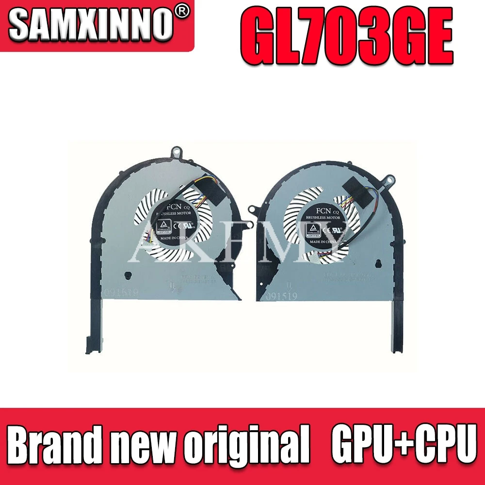 Laptop CPU GPU Ventilatorului de Răcire DFS593512MN0T DFS2013121A0T DC12V 1A 4Pin Pentru Asus GL703GE GL703GE-ES73 2