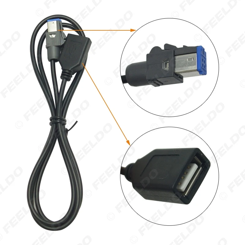 LEEWA 1 BUC Audio Auto 4PIN Cablu USB Adaptor de sex Feminin Conector USB pentru Nissan Teana Qashqai 2012 #CA5659 2