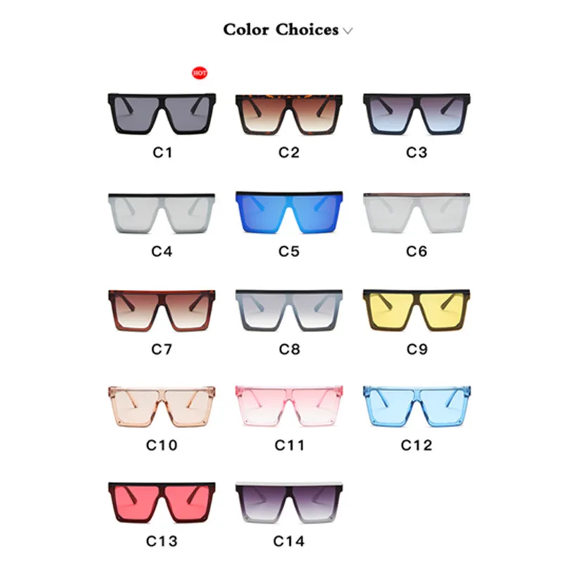LEONLION Moda Supradimensionate Multicolor Gradient de ochelari de Soare Femei 2021 Brand de Lux de Designer de Exterior Plaja Doamnelor UV400 ochelari de Soare 2