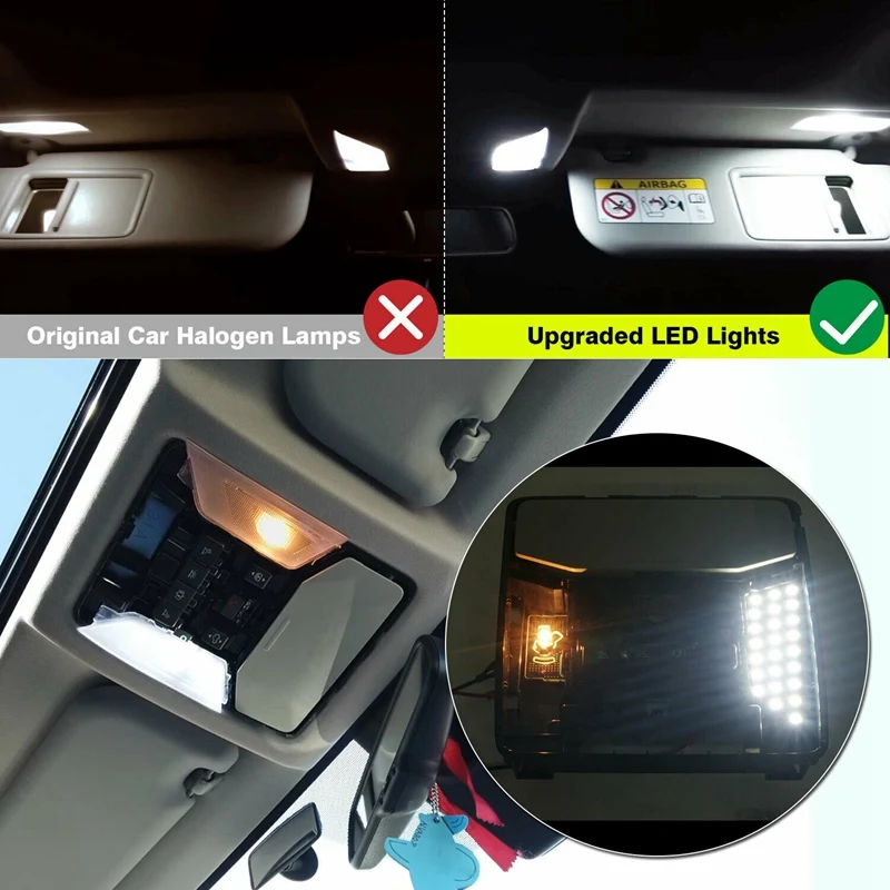 Masina de LED-uri Albe de Interior Upgrade-Bec Lampa Kit pentru Toyota RAV4 2019 2020 2