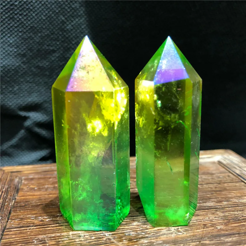 Nataural piatra si cristale bagheta punct rainbow crystal aura obeliscul de piatră de vindecare pentru cadou 2