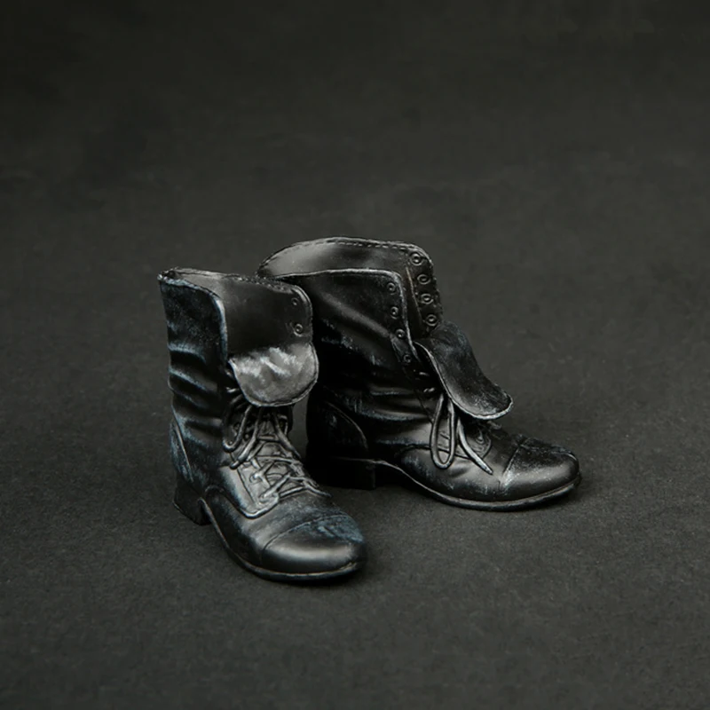 Negru si Maro 1/6 Cizme de Mens Casual Pantofi pentru 12 Inch Cifre Organismele de Păpuși Accesorii cu Picioarele în 2