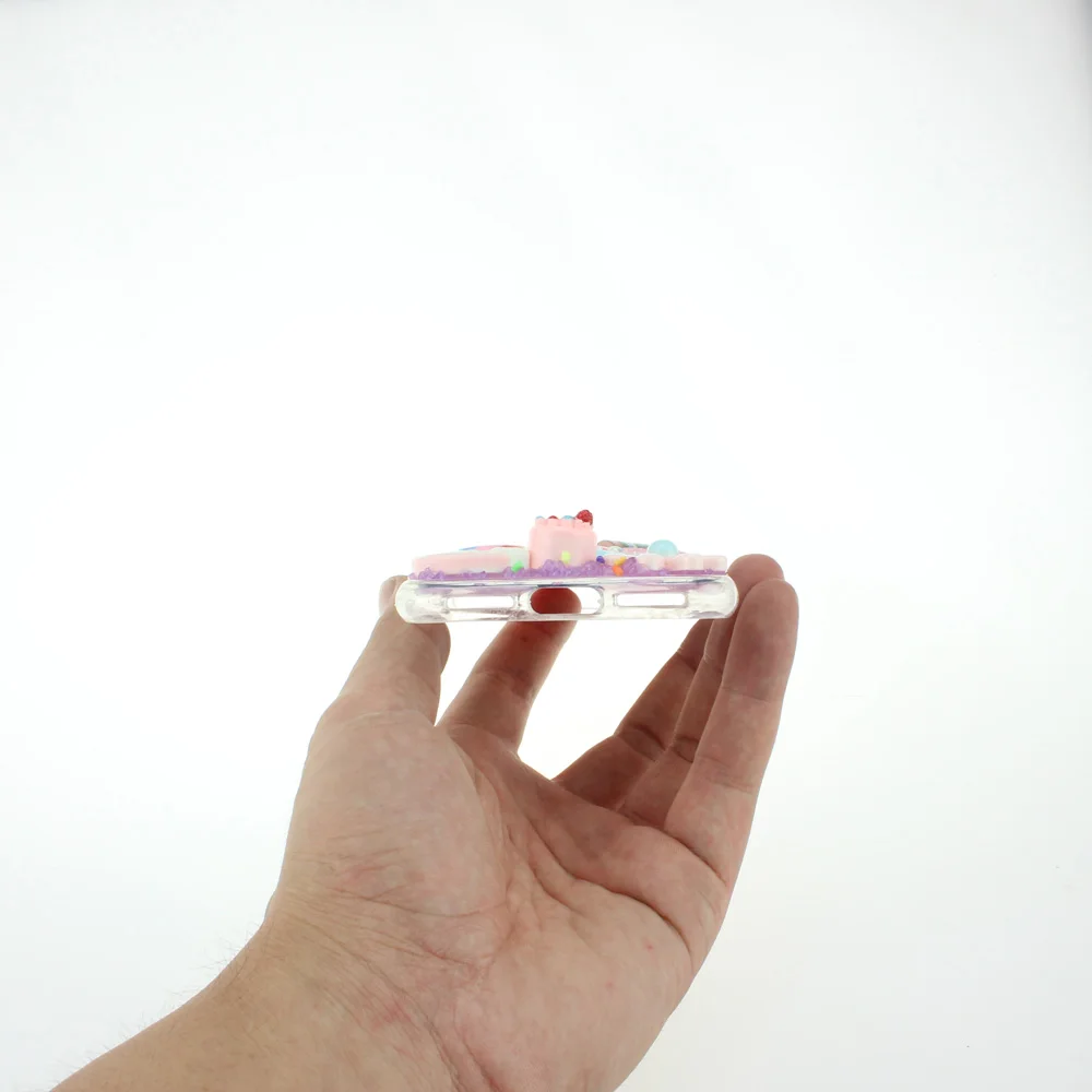 Nou pentru iphone x xs caz caz de telefon fete crema cazul desene animate kawaii lollipop unicorn Handmade caz de telefon 2