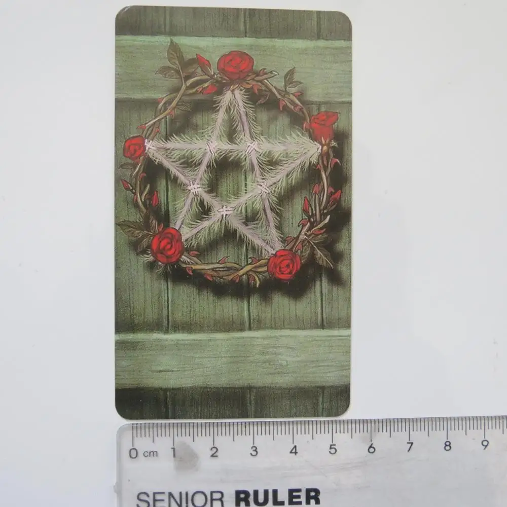 Noul pachet de Tarot oracole carduri misterioase divinație vrăjitoare verde cărți de tarot pentru femei fete carti de joc tabla de joc 2