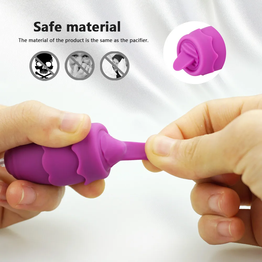 Oral Lins Pizde Stimulator Limba Vibratoare USB 12 Viteze Vibratoare Ou de G-spot Vagin Masaj Jucarii Sexuale pentru Femei 2