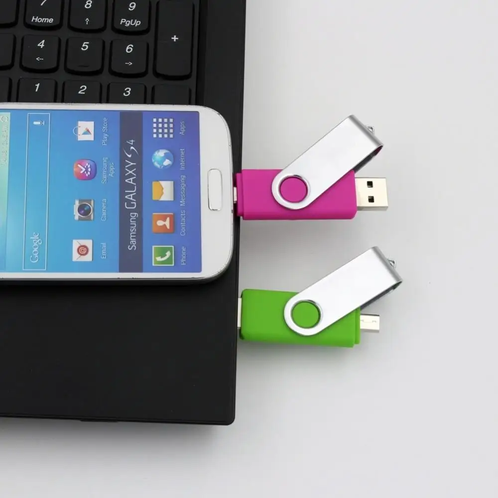 OTG usb flash drive 64gb 128gb memorie stick USB 2.0 Pendrive pentru Android /Tablet /PC pen drive 32gb 16gb 32gb Micro USB Stick 2