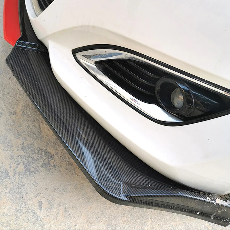 Prelungire Bara Fata Spoiler Protector Placa De Buze Kit De Caroserie De Carbon Suprafata Bărbie Lopata Contrast De Culoare De Proiectare Pentru Hyundai Elantra 2012- 2