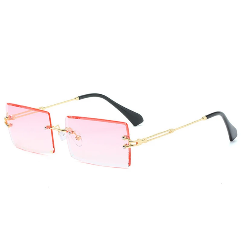 RBUDDY ochelari de Soare Femei 2020 Moda Gradient de Culoare Pătrat Femei Ochelari Vintage Supradimensionate fără ramă Fara rama Femei Ochelari de Soare 2