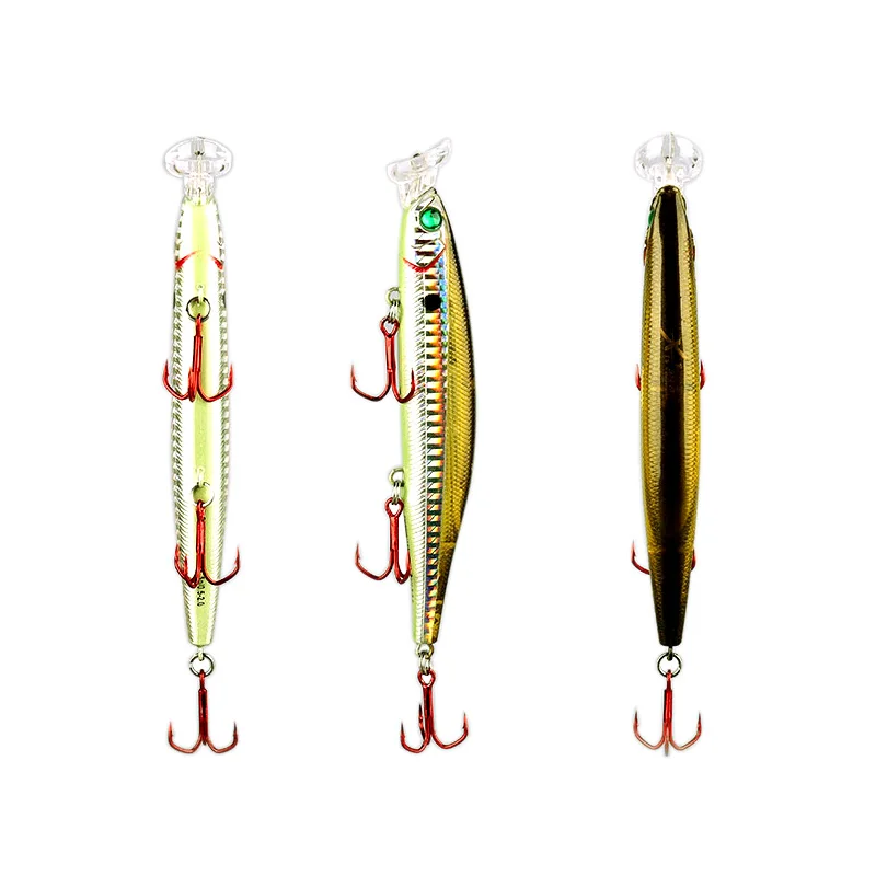 Regatul momeli de Pescuit greu momeli poppers promelas și creion 4 buze face 5 tipuri diferite de acțiune de Comutare Pescuit model 2