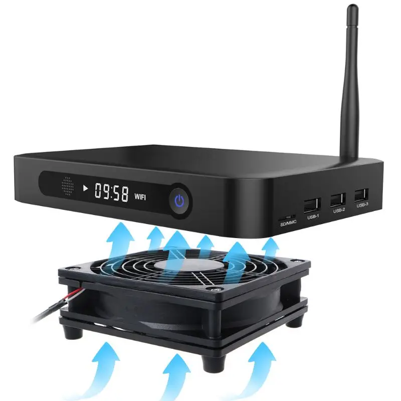 Router fan disipare a Căldurii stenturi DIY PC Cooler Box TV Wireless de Răcire Liniștită DC 5V USB de alimentare ventilator de 120mm cu plasă de Protecție C26 2