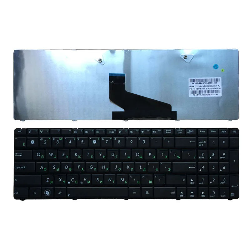 Rusă Tastatura pentru ASUS K53U K53T X53U K53Z K53B K53BR X53BY K53TA K53TK K73BY K73T K73B K73TA X73B X73CBE K53BY K73Y RU negru 2